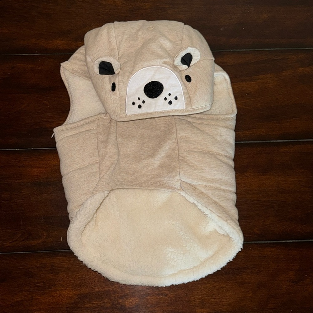 NWOT SimplyDog Fleece Dog Jacket with Hood - Large